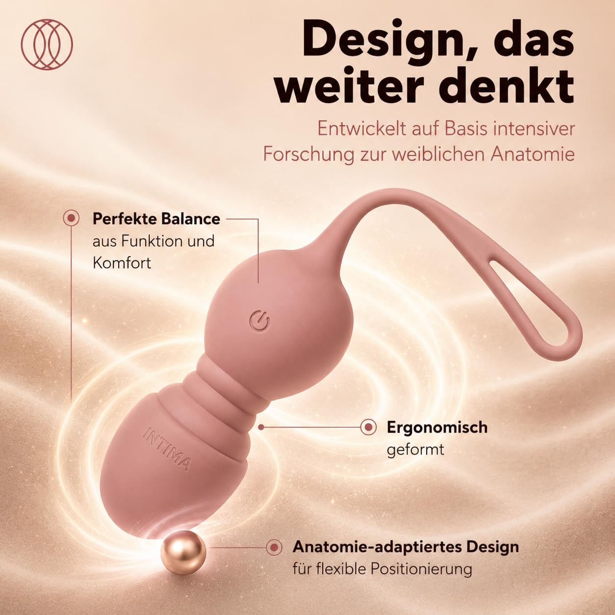 INTIMA Beckenbodentrainer für Frau mit Vibration | 4-teiliges Set mit Fernbedienung | Liebeskugeln | Kegel Balls | Stärkung der Beckenbodenmuskulatur bei Blasenschwäche & Inkontinenz
