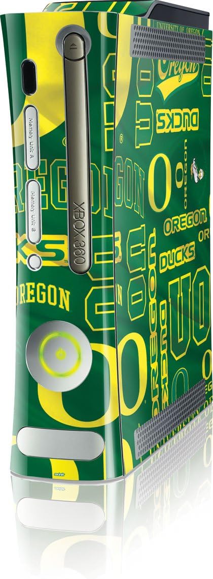 University of Oregon Xbox 360 (Includes HDD) Skin - Oregon Pattern Vinyl Decal Skin For Your Xbox 360 (Includes HDD)