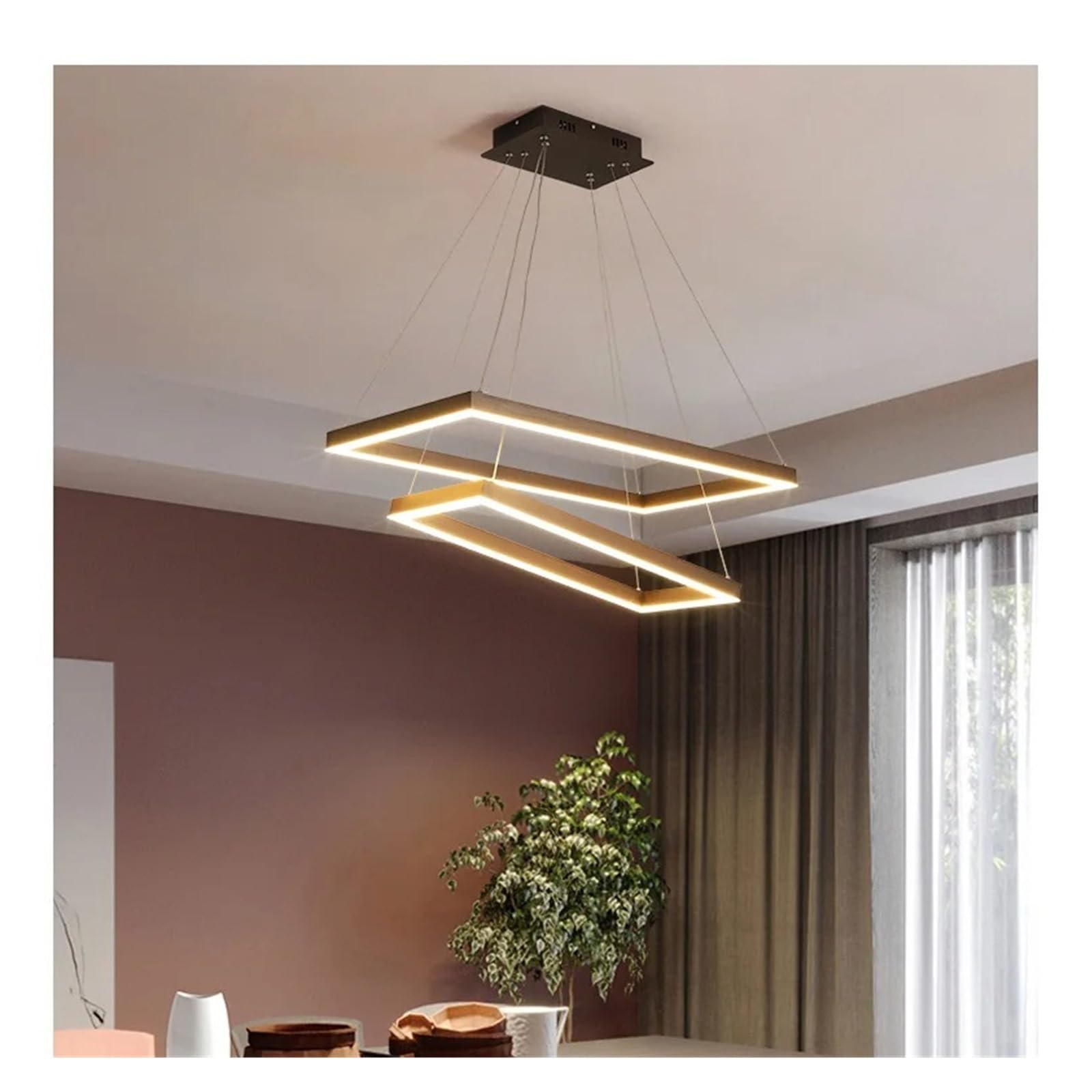 PCXEHUYP Duplex Floor Chandelier Staircase Villa Modern Simple Nordic Engineering Leap Rotating Living Room Hall Ceiling Lamp