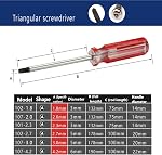 Abaigeal 6 Pcs Triangle Head Magnetic Screwdrivers Set (1.8/2.0/2.3/2.7/3.0/4.2mm) Y Shape Driver Tool Kit for Fixing Electronic Toys Battery Disassemble