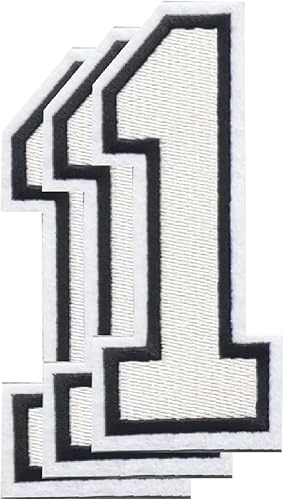 Miniatura 97 de Parches de letras para planchar de 3.1 pulgadas, parche de letras individuales bordadas para ropa, vestido, sombrero, jeans, accesorios