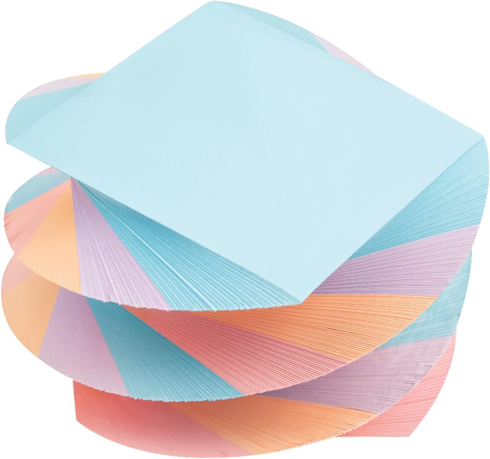 Office Depot® Brand Twirl Memo Pad, 3" x 3", 1,200 Pages (600 Sheets), Assorted Colors