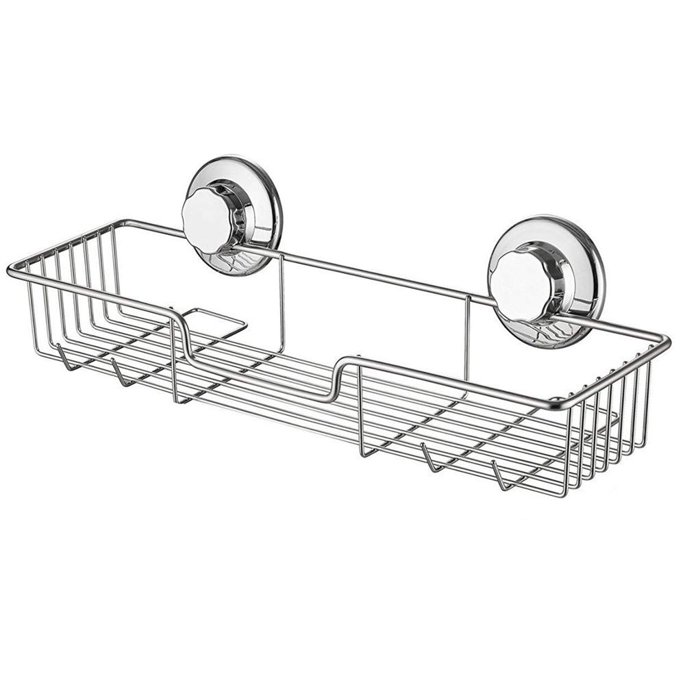 iPEGTOP L-4 Strong Suction Cup Shower Caddy Bath Shelf Storage Combo Organizer Basket for Shampoo Soap Conditioner Razor
