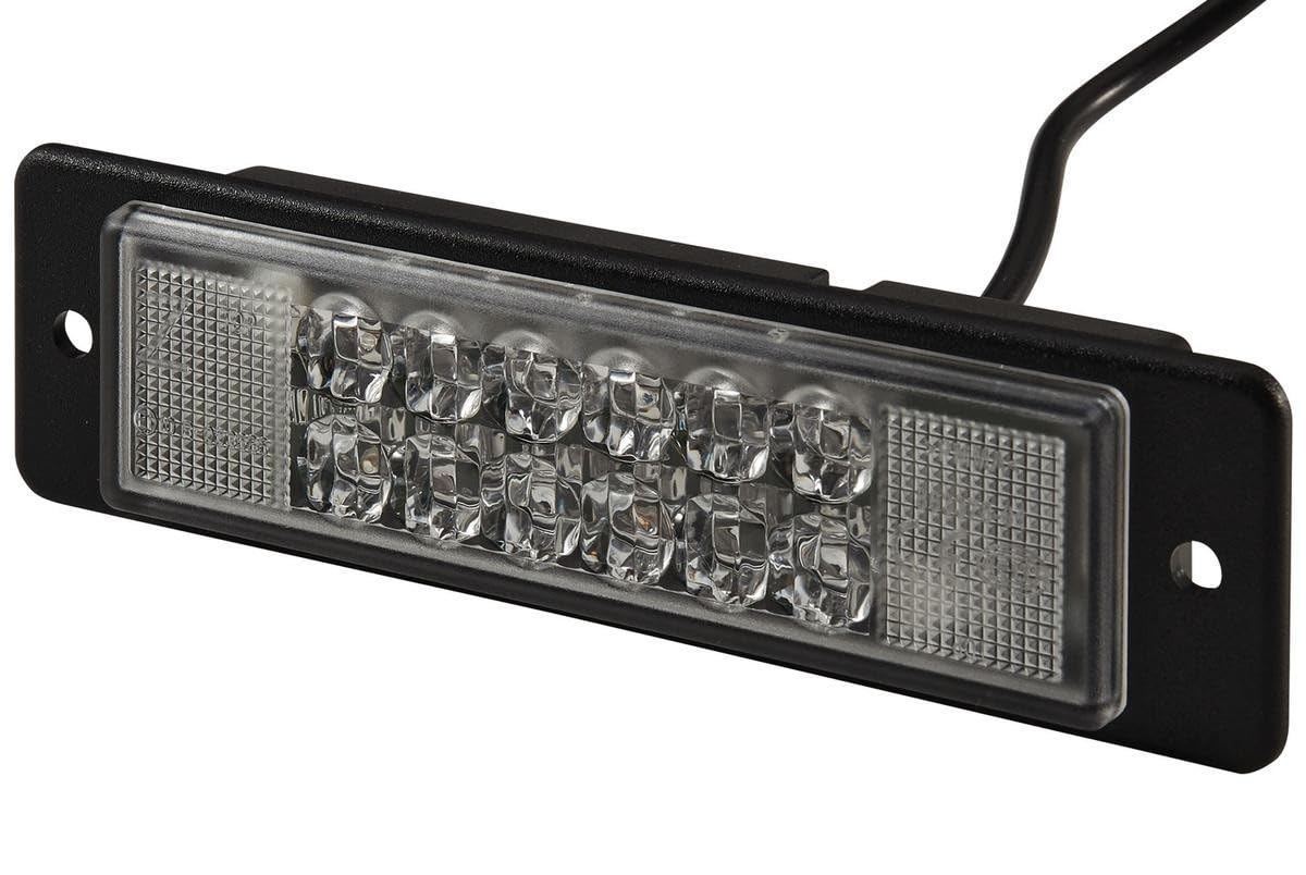 HELLA LED Luce identificazione lampeggiante - WL-LED - 24V - giallo - Montaggio, interno/Raccordo a vite - Cavo: 800mm - Spina: estremità del cavo aperta - Quantità: 2 - 2XD 009 048-211