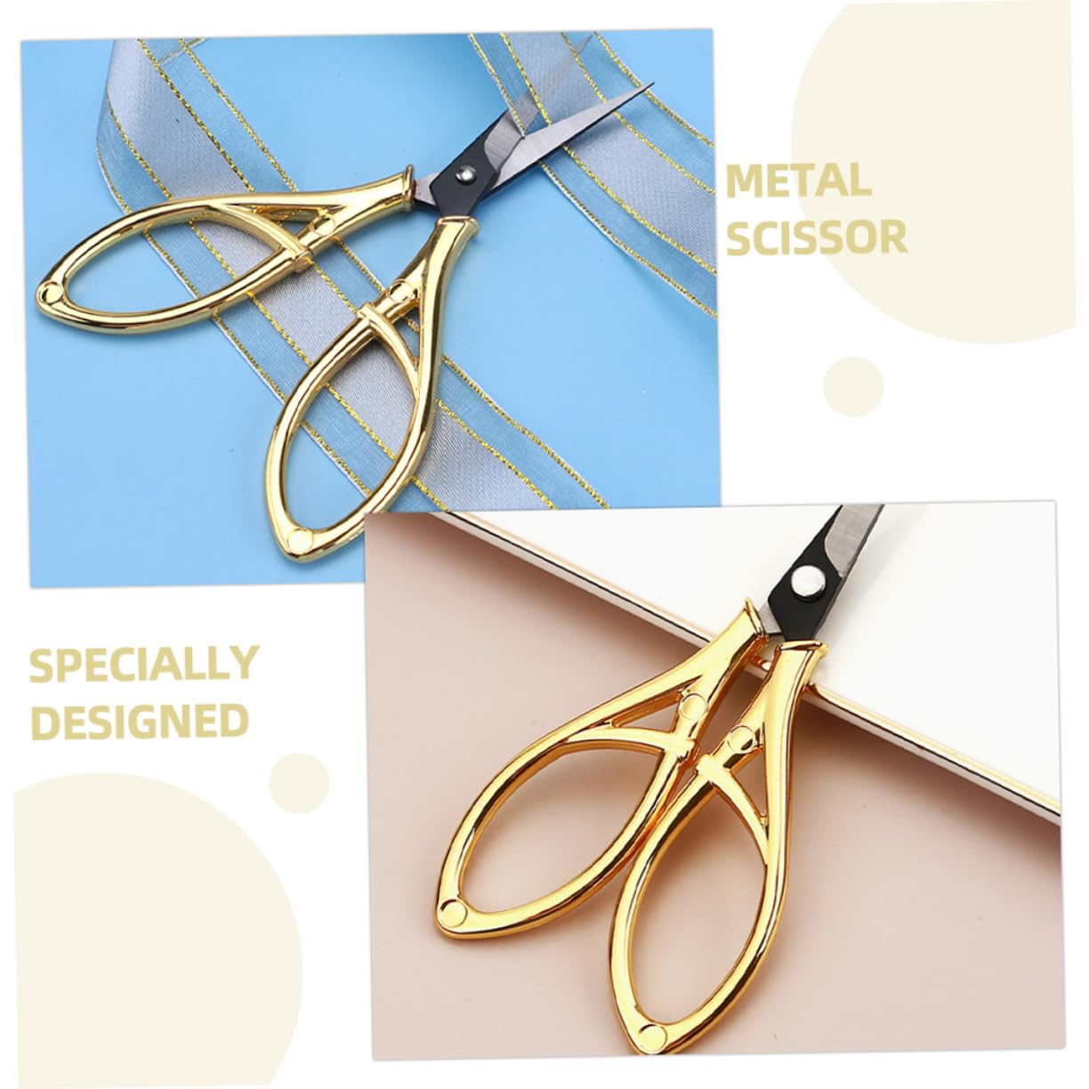 3pièces Ciseaux De Couture Vintage Pour Design Rétro Outil De Couture Pratique Pour Pour Et