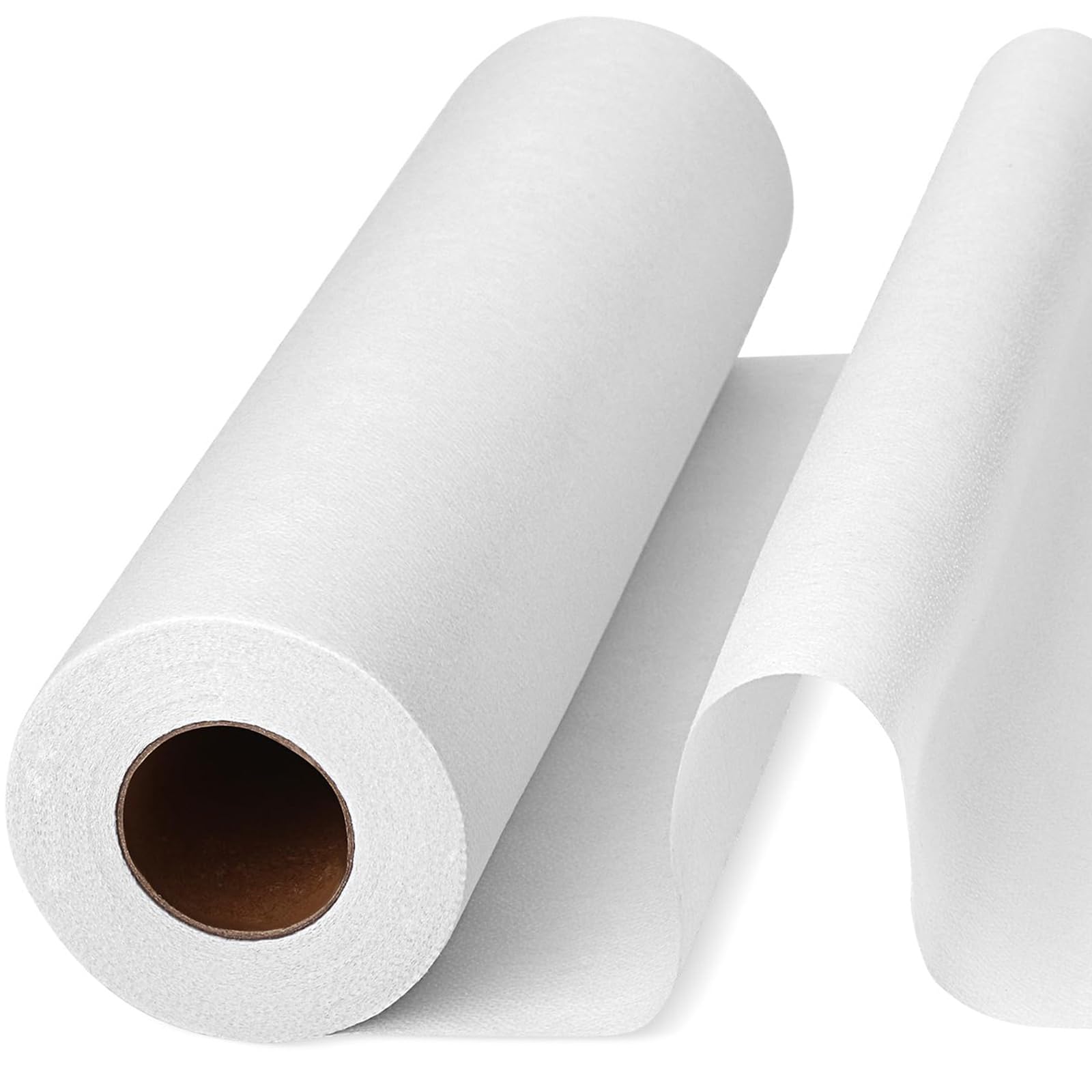 Heavy Weight White Iron-On Interfacing Fabric for Sewing, 11.8 Inch x 30.6 Yard Single-Sided Polyester Fabric for DIY Craft Supplies, Sewing, Shirt Plackets, Dresses, Collars