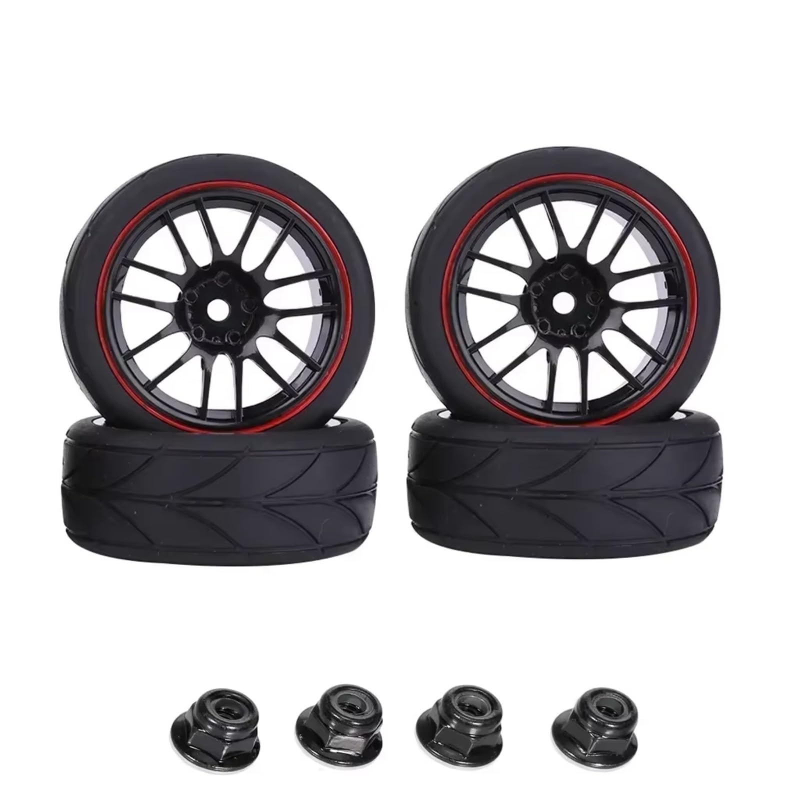 Accessoires Voitures RC pour Redcat pour HPI pour HSP pour Tamiya 144001 94123 94122 1/10 rc Car Pneus Et Jantes 65 Mm Moyeu Hexagonal 12