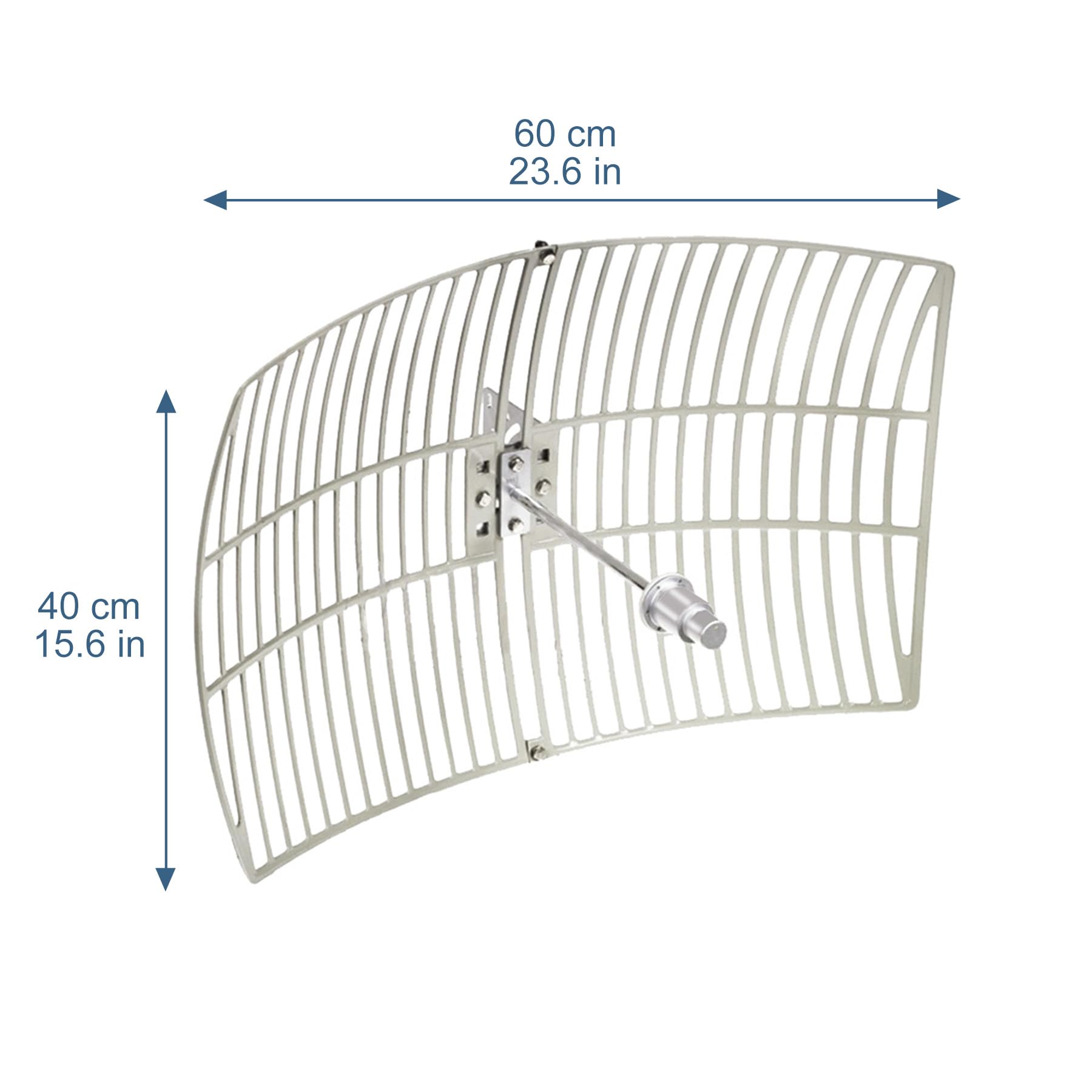 Antenne parabolique extérieure WiFi 5,8 GHz 5 GHz Gain 27 dBi (5150-5850 MHz) Antenne directionnelle longue portée avec femelle de type N pour routeur Wi Fi sans fil Point d'accès caméra