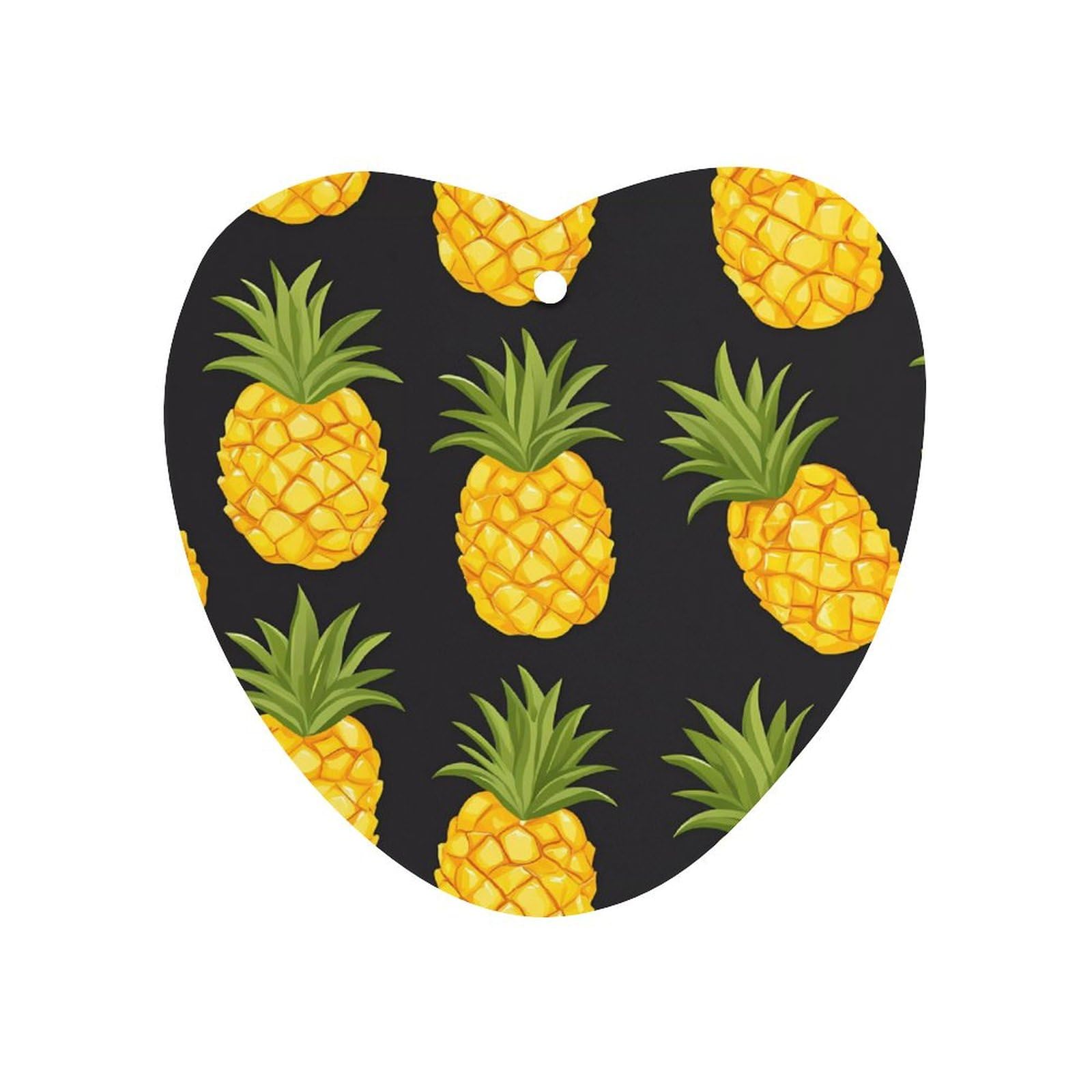 Pineapple Fruit Pattern Car Air Freshener Hanging Aromatherapy Tablets for Car Accessories Love form