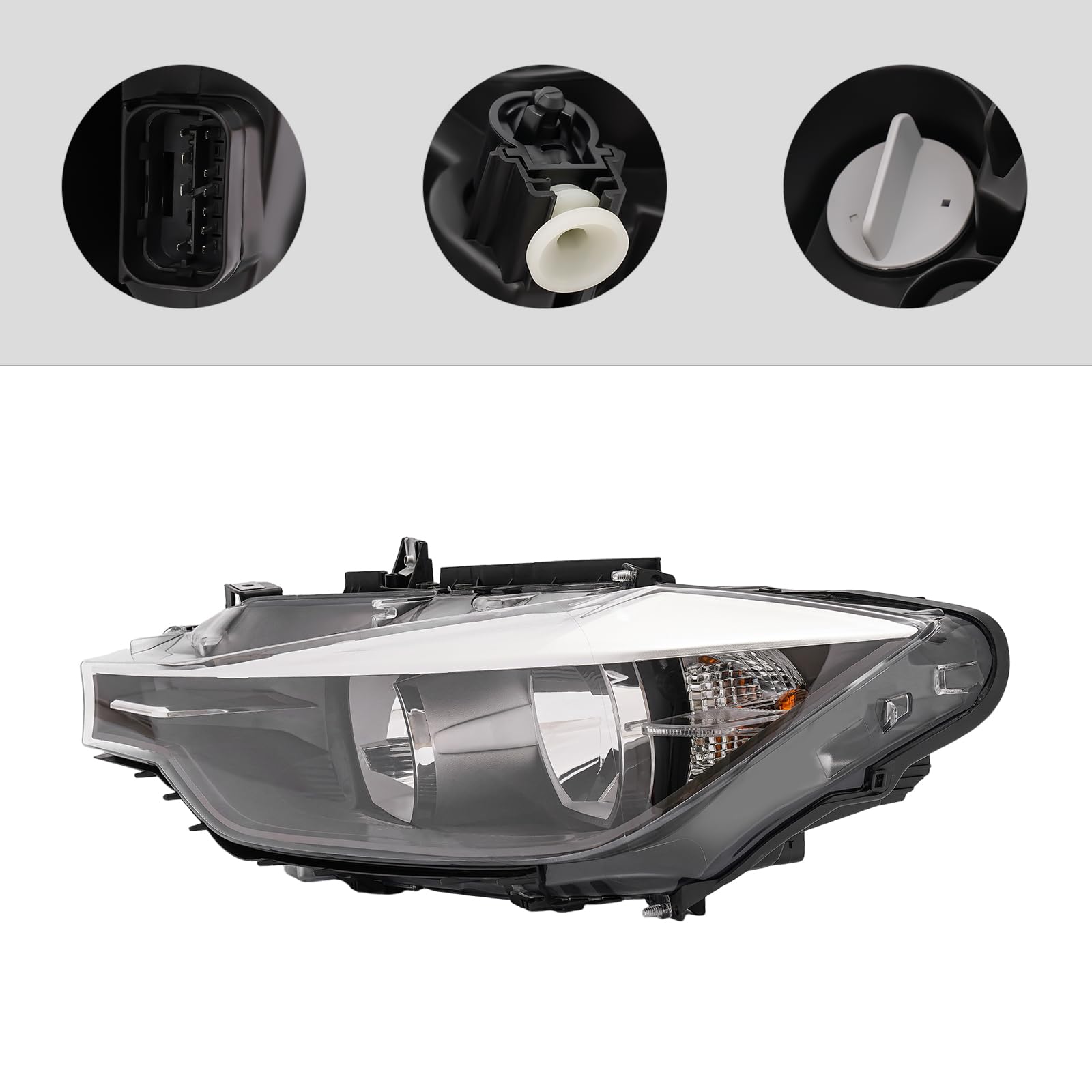 Amazon.com: DCEHKR for BMW 328i/335i/320i Headlight Halogen 