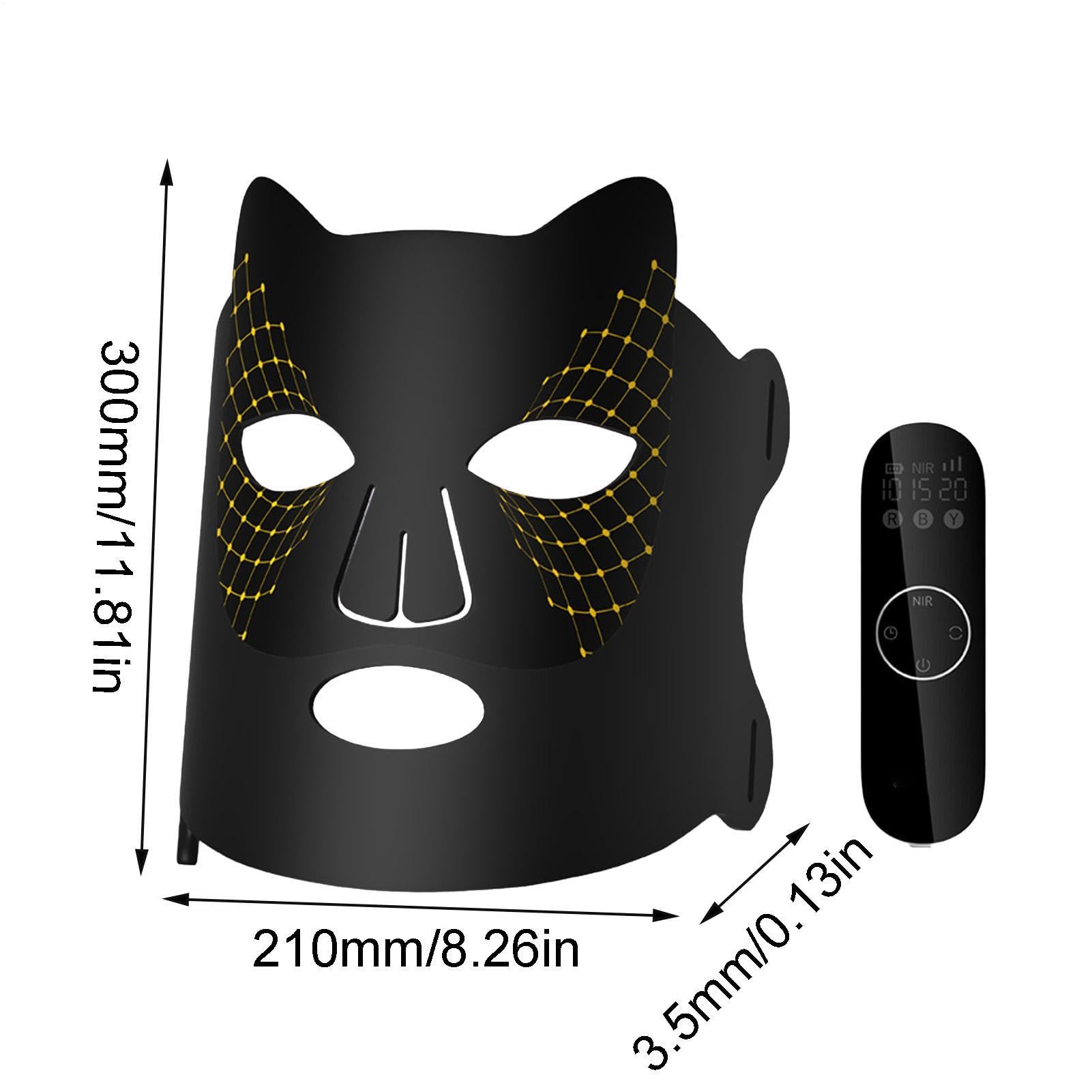 Cubierta facial con luz, cuidado de la luz LED de belleza Cuidado de la | Suministros ligeros para el cuidado facial, cubierta facial de belleza para la vida diari