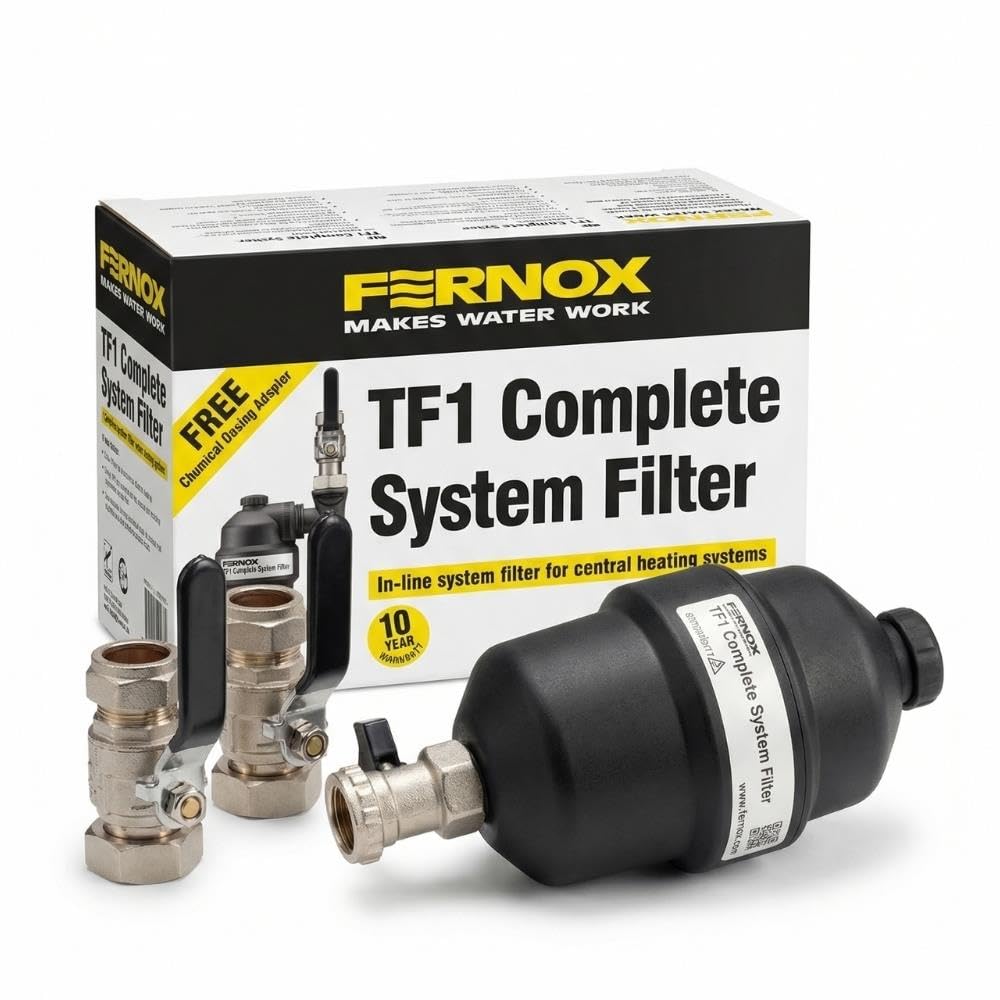 LavaTap Fernox TF1 kompletny filtr systemowy, 22 mm, filtr magnetyczny, filtr kotła, centralne ogrzewanie, filtr magnetyczny do kotła