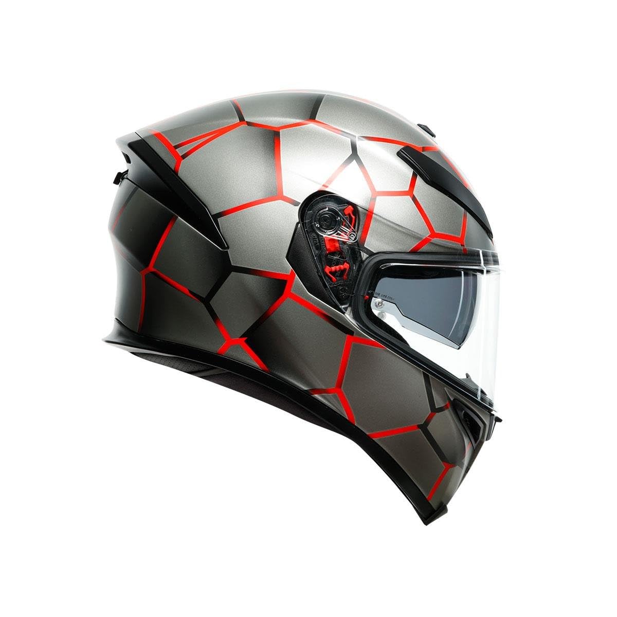 AGV K5 S Motosiklet Kaskı Multi Kapalı Kask Vulcanum Red L