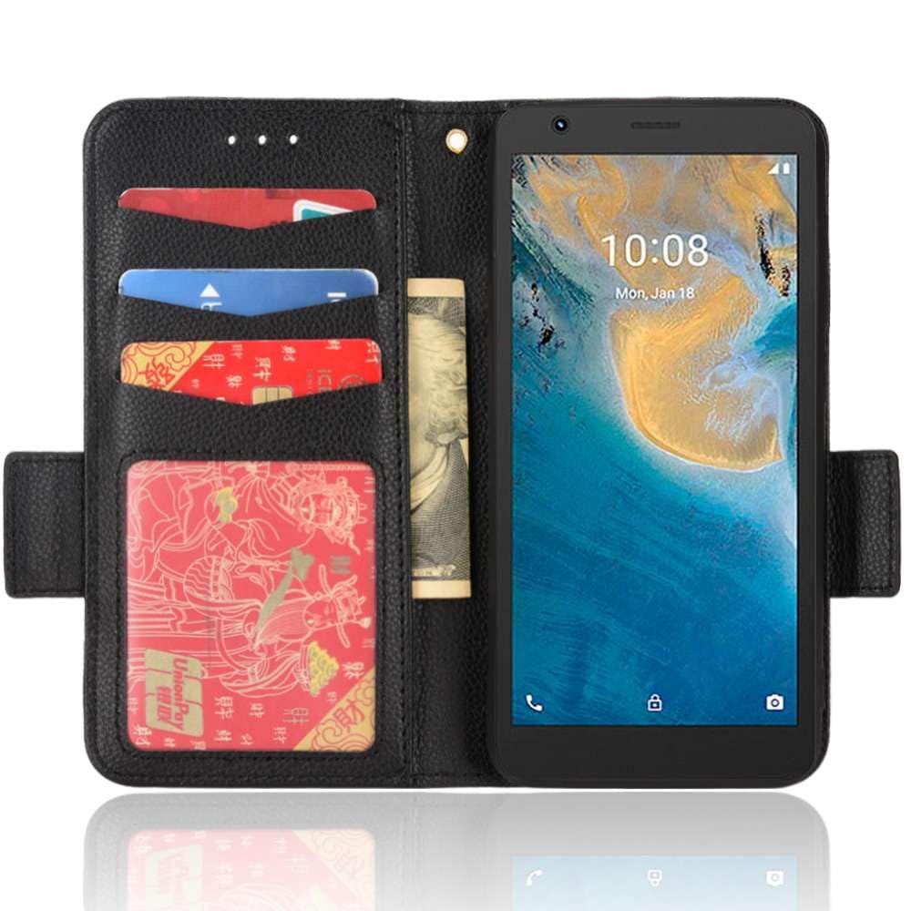 Leder-Handyhülle Für ZTE Blade L9 – Mit Magnetverschluss, Kartenfächern Und Standfunktion