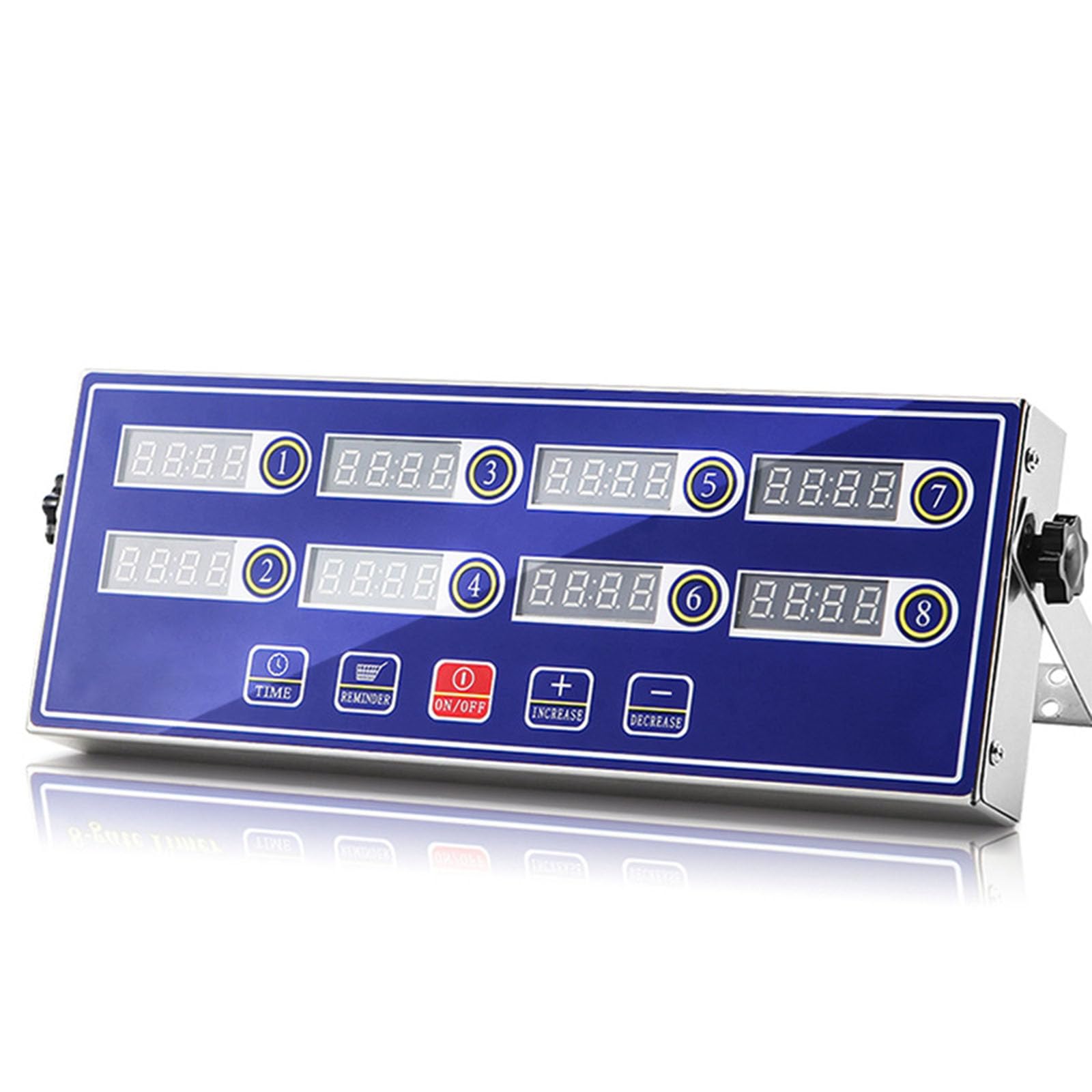 Timer da Cucina Commerciale a 6 canali, Timer Promemoria Ristorante, Rumoroso, Volume Regolabile, Pannello Impermeabile, per Fryer Bakery Food Truck Cottura(Color:Blu)
