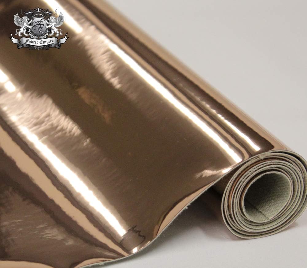 Patent Chrome Mirror Glossy Vinyl TPU Leatherettes Fabric Fake Leather 54" Wide for Shoes Bags Clothing Upholstery Sewing Patchwork & Craft Applique (Sold by The Yard)