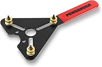 Powerbuilt 648980 AC Clutch Holding Tool - Adjustable Pins for 1-1/2" Fan Clutches, Durable Steel, Non-Slip Grip for Easy In-Vehicle AC Compressor Service