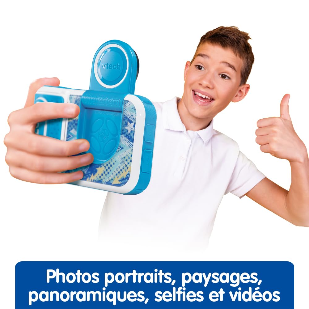 VTech - KidiZoom Print Cam Graffiti - Appareil Photo Instantané Enfant, Impression sans Encre, Selfie, Vidéo HD - Écran Couleur et Activités Créatives - Cadeau Enfant Dès 5 Ans - Contenu en Français