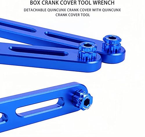 Miniatura 4 de Llave de eje central 6 en 1, soporte inferior profesional, multiherramienta, kit universal de servicio de bicicleta para sistemas estándar ISOJIS