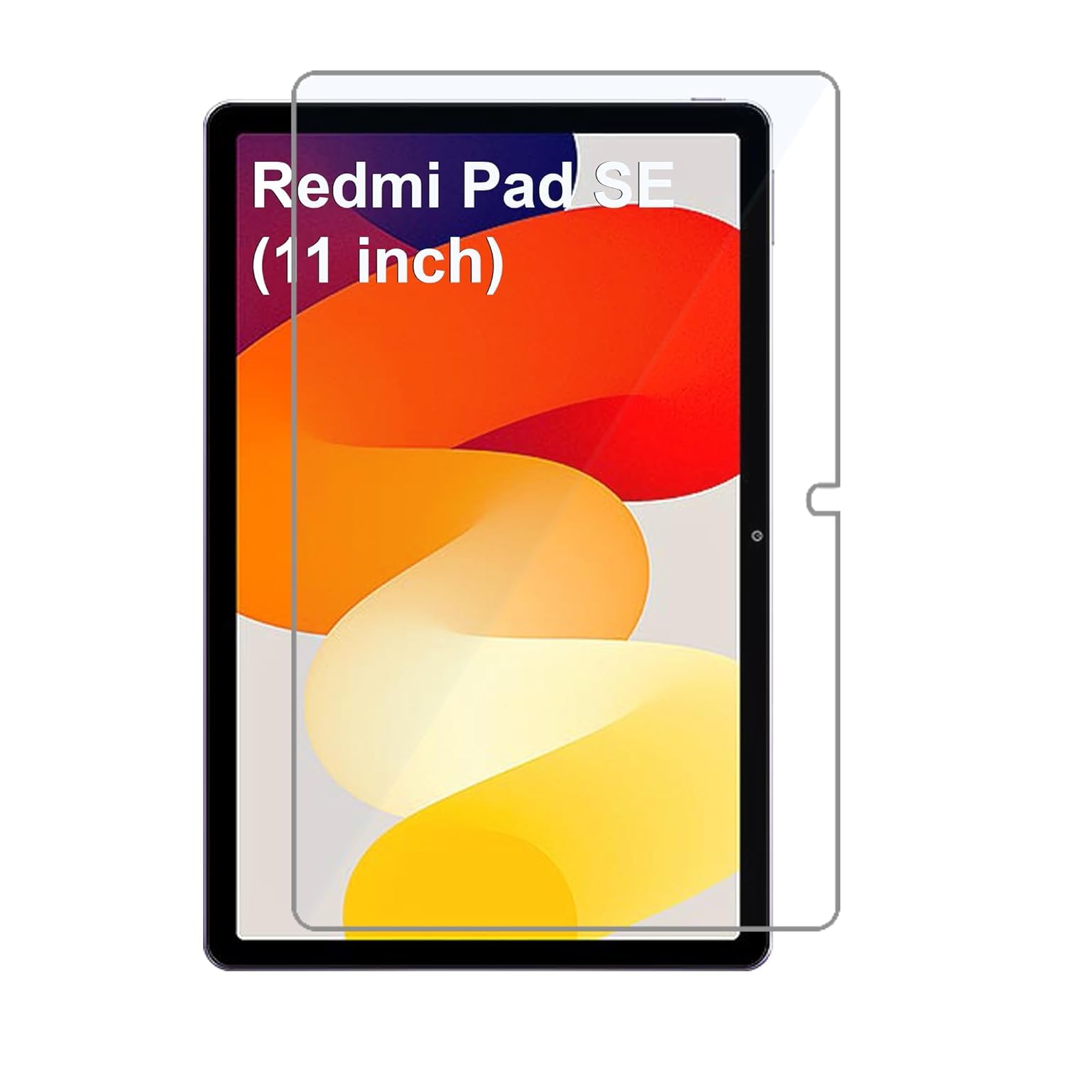 EMODIL Xiaomi Mi Redmi Pad SE Screen Protector Tempered Glass Guard Full Glue High-Definition Ultra Thin Anti-Bubble Glass for Xiaomi Redmi Pad SE (11 inches) ®
