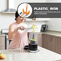 Vista 6 de 1 juego de herramienta de pelado compacta para exprimidor de naranja, accesorio de repuesto para uso comercial, restaurantes y cafeterías, operación