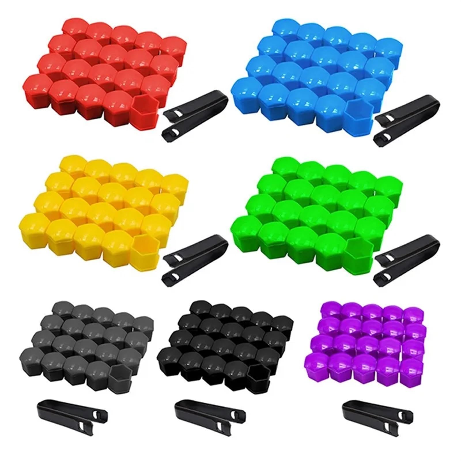 20 Stuks Auto Wielmoer Beschermkap Moer Anti-roest Auto Wielnaaf Moer Auto Band Moer Exterieur Decoratiep