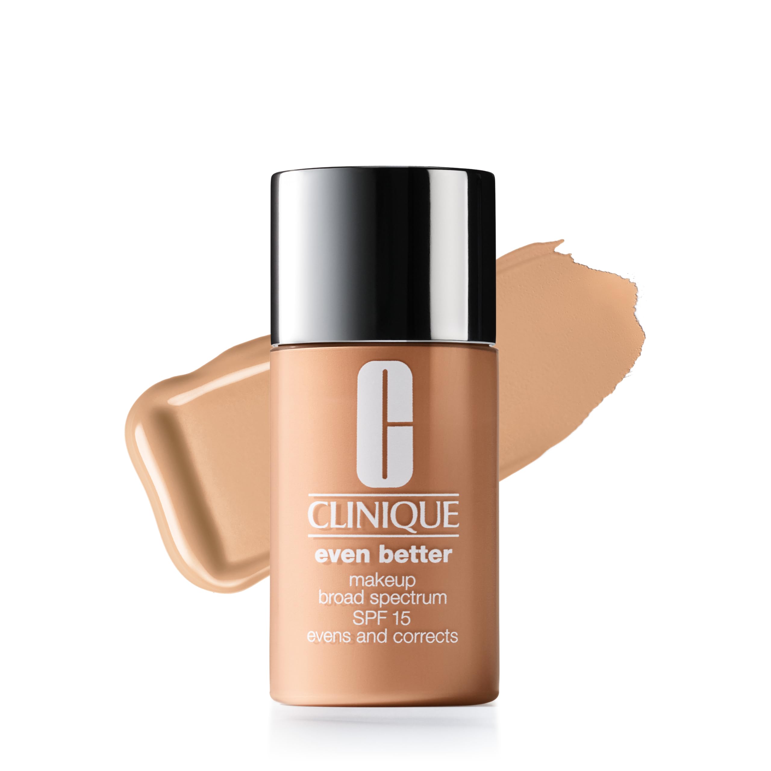 Clinique Even Better Fond de Teint SPF 15 | Couvrance Moyenne + Fini Naturel | Vitamine C | Unifie le Teint + Réduit les Taches Brunes