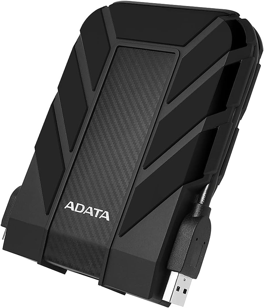 ADATA HD710 Pro 5TB 3.5 inch SATA III External Hard Drive/HDD with IP65 Rating โ Black, for Windows with Waterproof and Shockproof Technology - AHD710P-5TU31-CBK