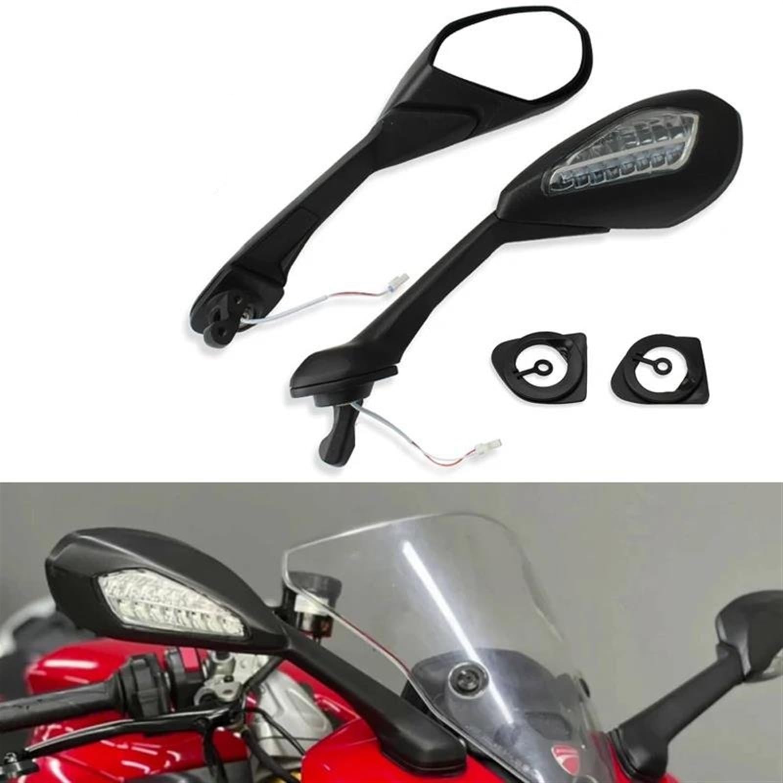 のいに―様 オートバイのバックミラー ために ドゥカティ ために スーパースポーツ