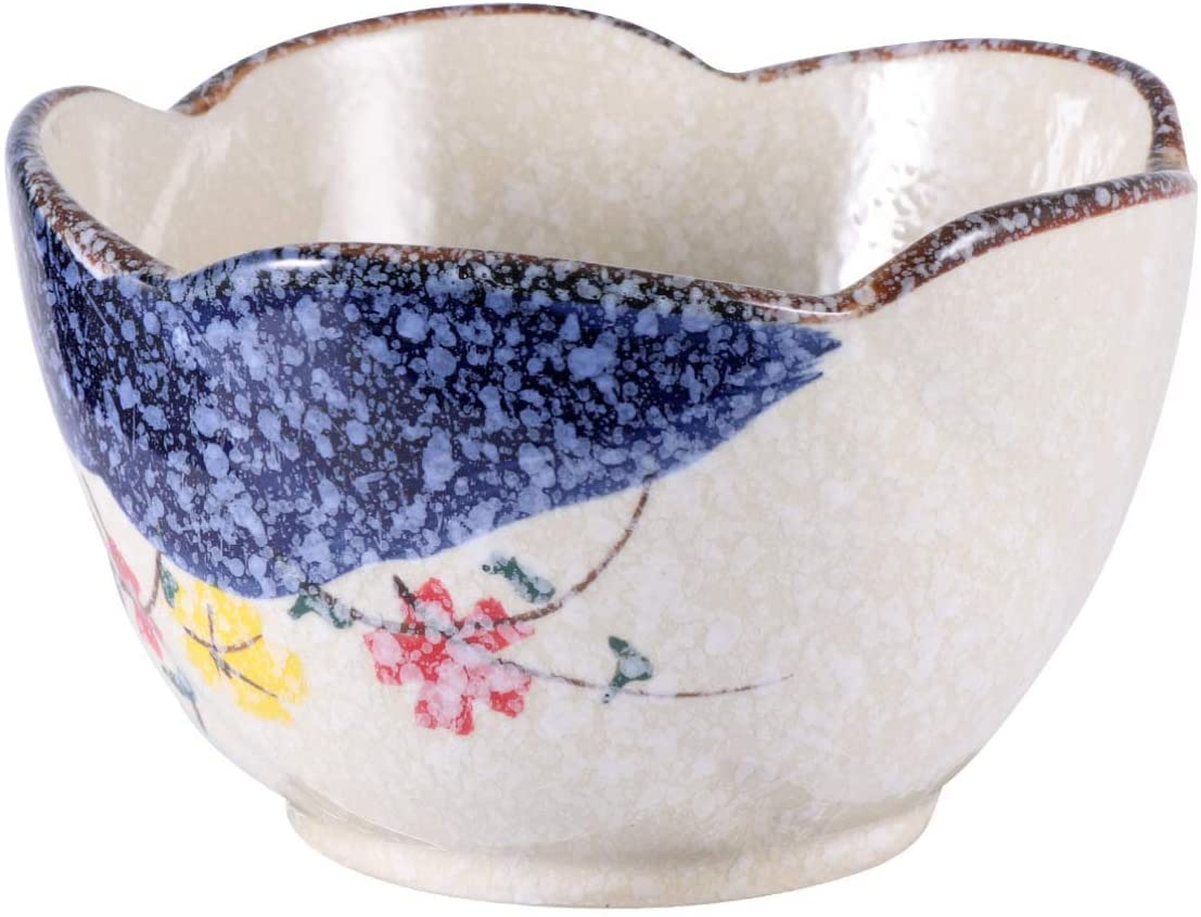Ceramic Vowl Set Japanese Miso Soup Bowls Ceramic Bowl Black Cereal Soup Salad Fruit Rice Bowls Food Storage Container Ramen Bowl For Kitchen Dining Home Decoration 4. 3inch, Set Of 2 Ceramic Bowl Wit