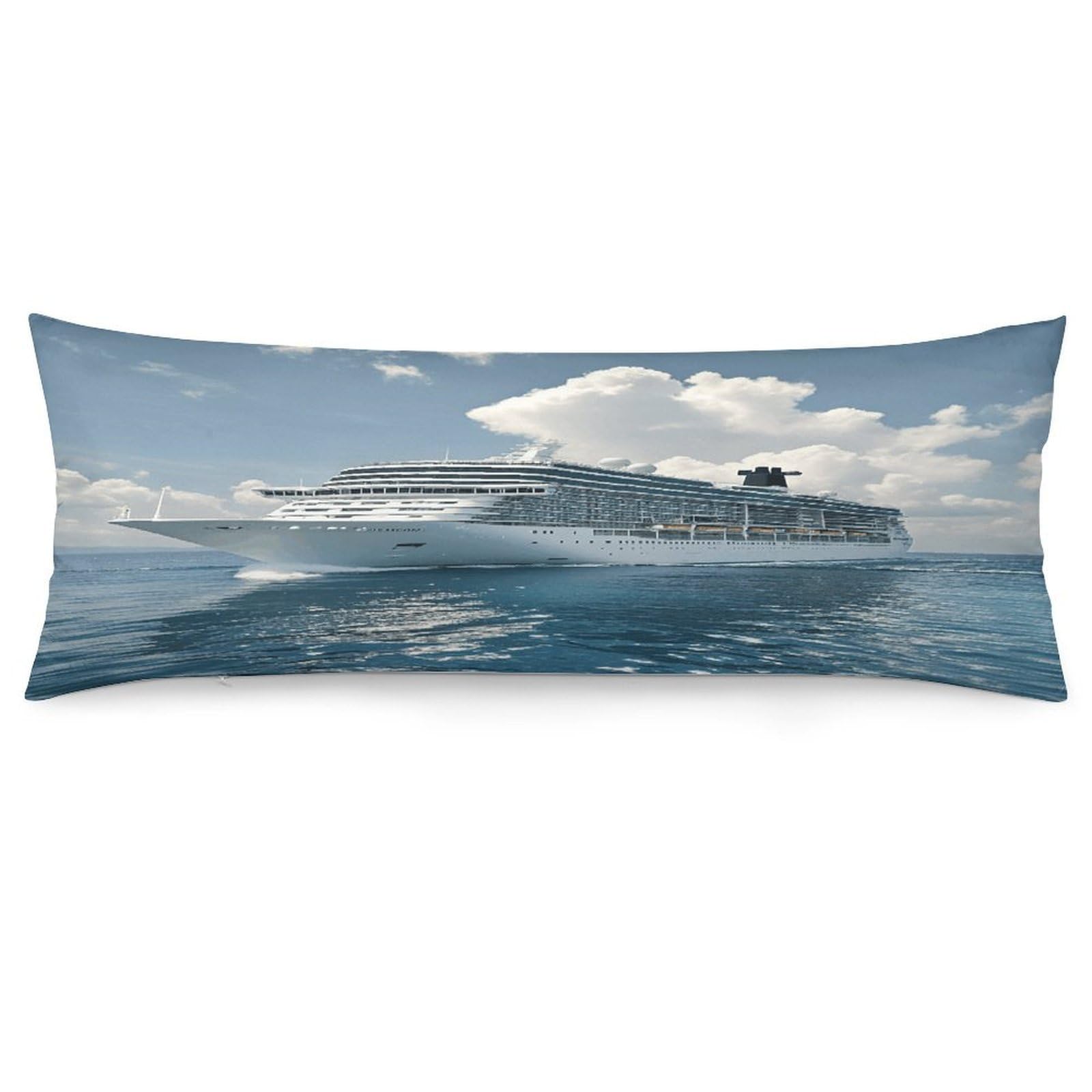 Cruise Ships Throw Pillow Cover Soft Pillow Case Decorative Lumbar Pillow Cover Cozy Throw Pillowcase Polyester Rectangular Cushion Case Decor for Couch Sofa Bed