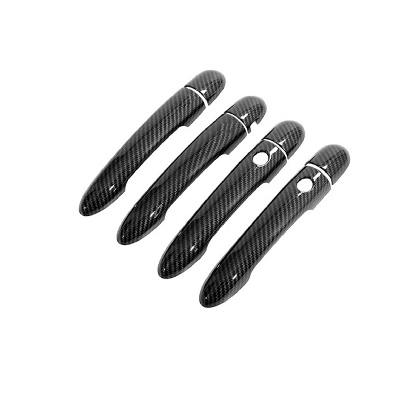 Drezzo Car Exterior Door Handle for Renault for Megane 2 II MK2 2003-2008 Car External Door Handle Cover Style Stickers(Handle 2 Buttons 1)