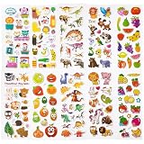 1000+ naklejek 3D dla dzieci, 2 lata, 3 lata, zwierzęta, owoce, warzywa, idealne na prezent