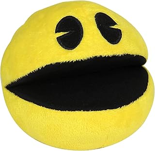 Pacman Plush 13in Yellow Pacman Stuffed Animal Toy Cute Pacman Plushs Toy Soft Anime Pacman You Gonna Never Stop Plush Pillow for Kids