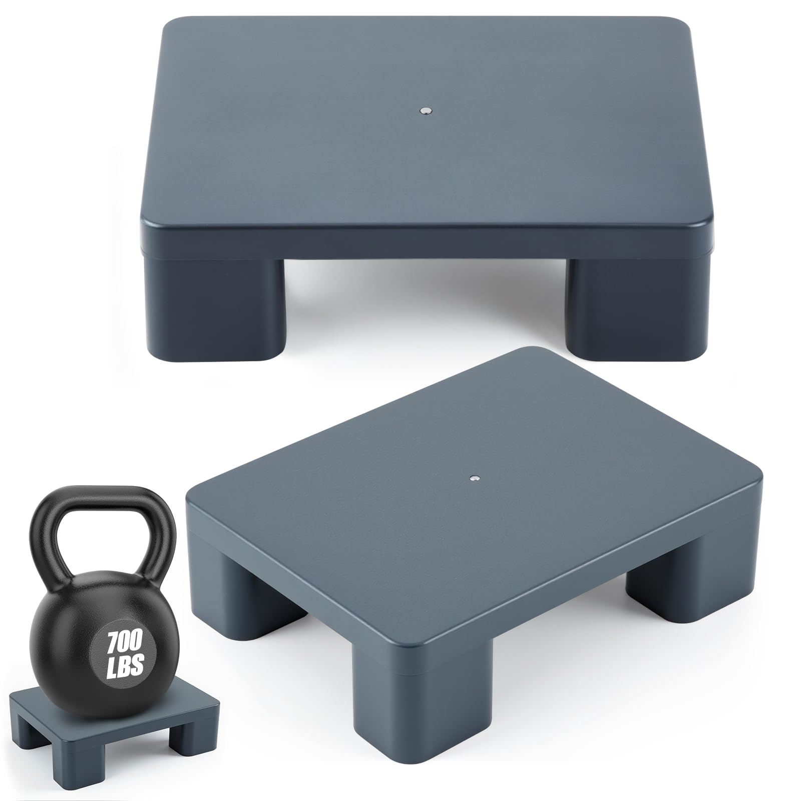 2 pack dunnage rack, 15.75" long x 11.81" wide, 4.72" height plastic dunnage rack, 1000+ pound capacity storage commercial food service storage in restaurant kitchens shop