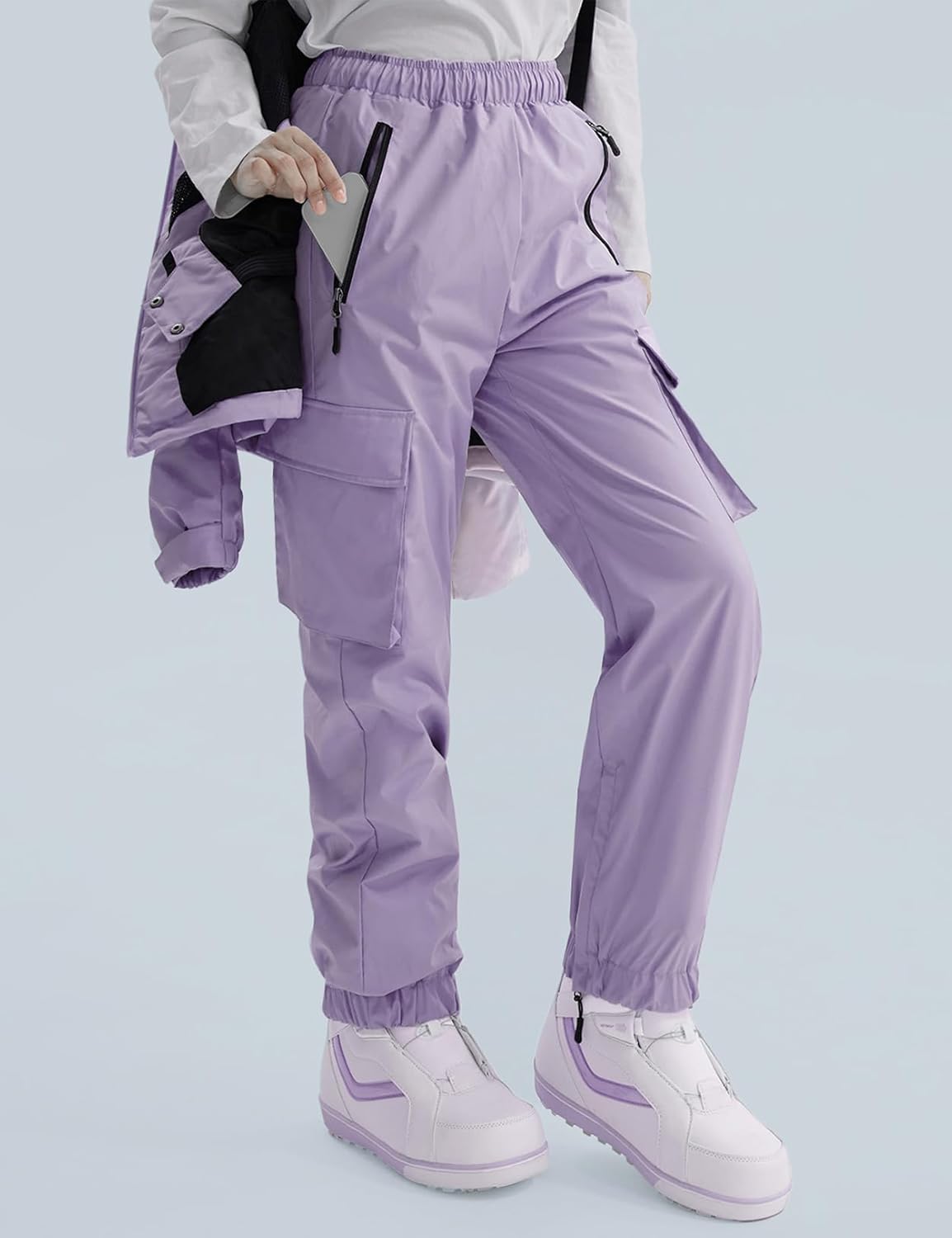 GEMYSE Women's Ski Snow Jackets and Pants Set Windproof Waterproof Snowsuit Warm Winter Snowboarding Insulated Coat - Image 5