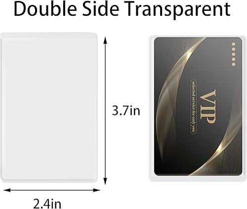 Miniatura 2 de 90 fundas transparentes para tarjetas de crédito, impermeables, protector para tarjetas de Medicare, funda de PVC transparente para tarjetas de