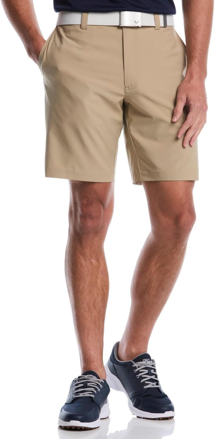 Callaway Men’s 9" Pro Spin Golf Shorts with Active Waistband, Stretch Fabric, Moisture-Wicking, UPF 50 Sun Protection