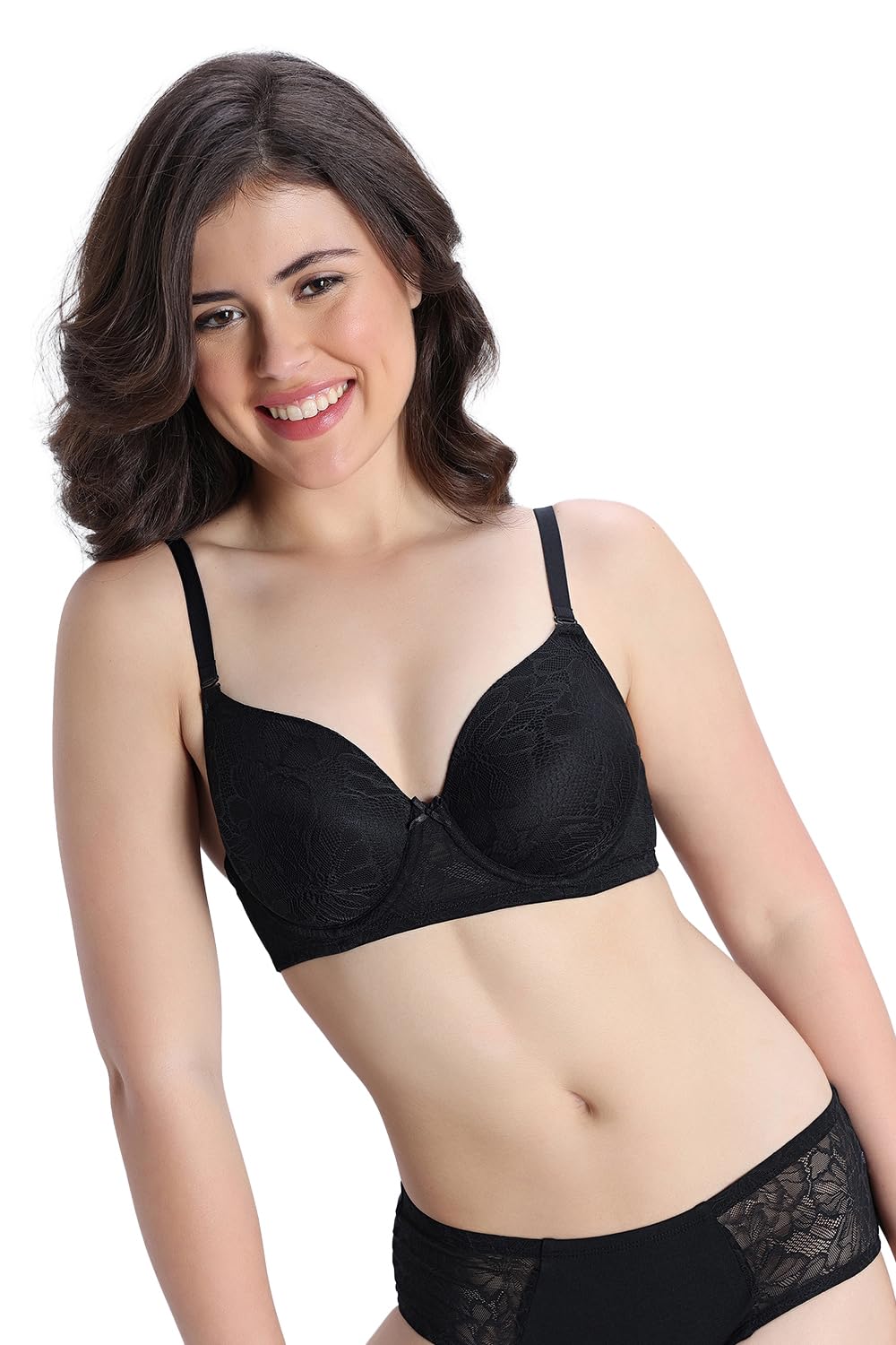 zivame Beautiful Basic Padded Regular Wired 3/4th Coverage Tshirt Bra-Tap Shoe-picture-32