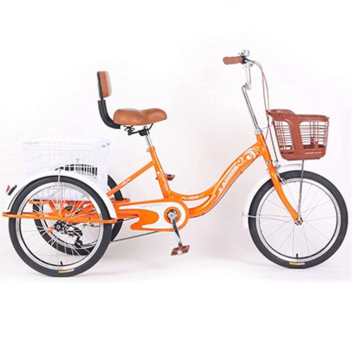 Buy Safe Adult Tricycle 20 Inch 3 Wheel Bike Trike for Adult 1 Speed