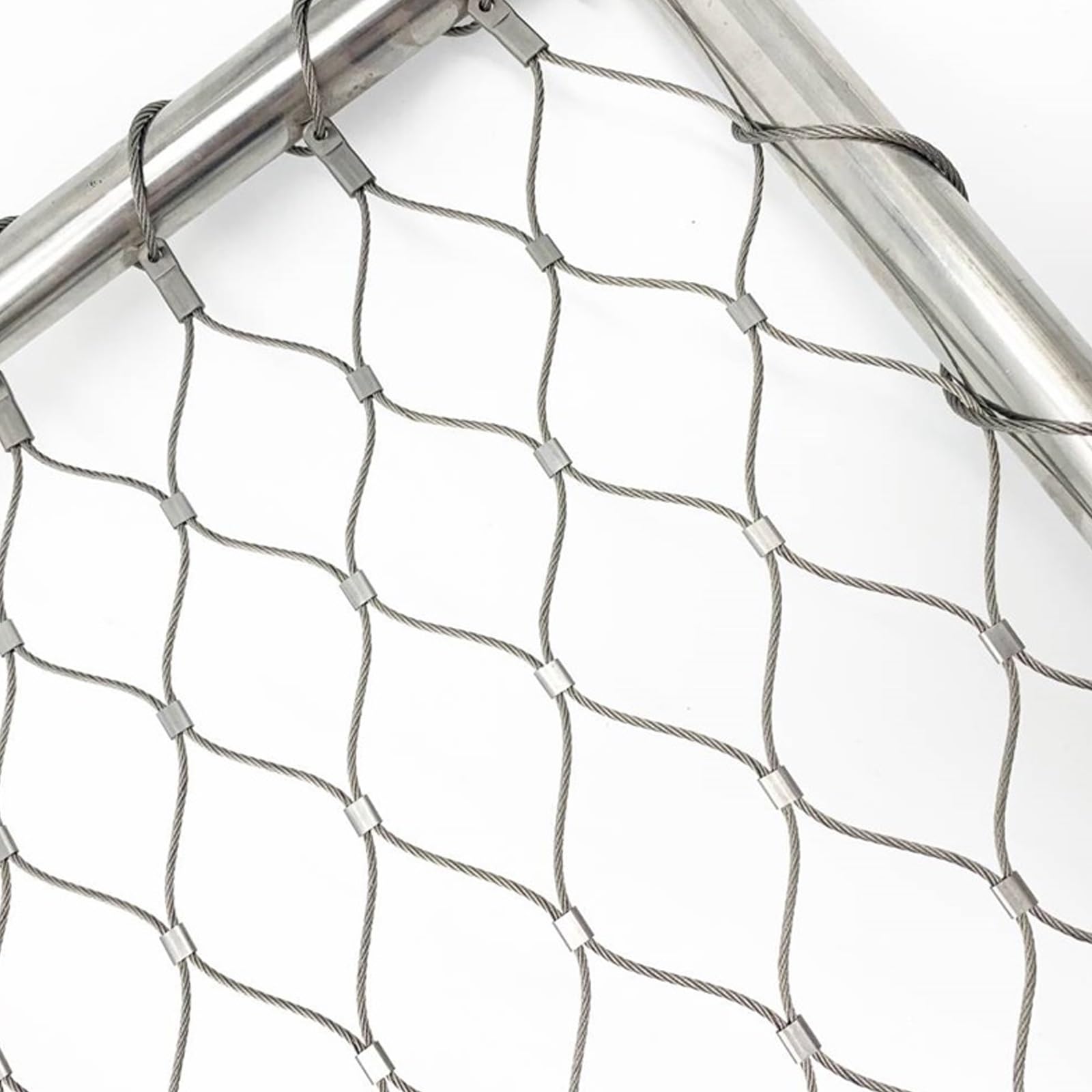 304 Malla de Cuerda de Acero Inoxidable,Red de Seguridad para Balcones,Valla Metálica para Terrazas,Flexible Cable de Malla de Acero Inoxidable，malla metalica，malla ganadera,vallas metalicas(Wire diam