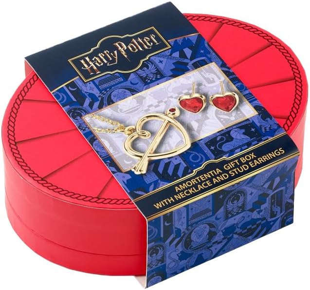 Harry Potter Amortentia Necklace and Stud Earring Gift Set by The Carat Shop