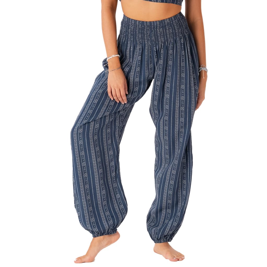 Lotus and Luna Women's Harem Pants Thai Pants for Beach &amp; Lounge High Waisted Flowy Boho Pants Genie Pants Yoga Pants