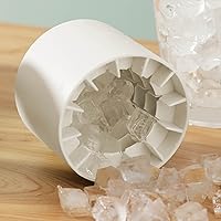 Vista 2 de Bandeja de hielo de silicona para hacer hielo, molde reutilizable para bandejas de hielo de cilindro pequeño, material de silicona de grado