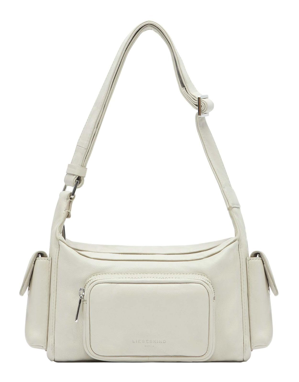 LIEBESKIND BERLIN Leather shoulder bag Lila Sheep Natural Crossbody Milk creme-white