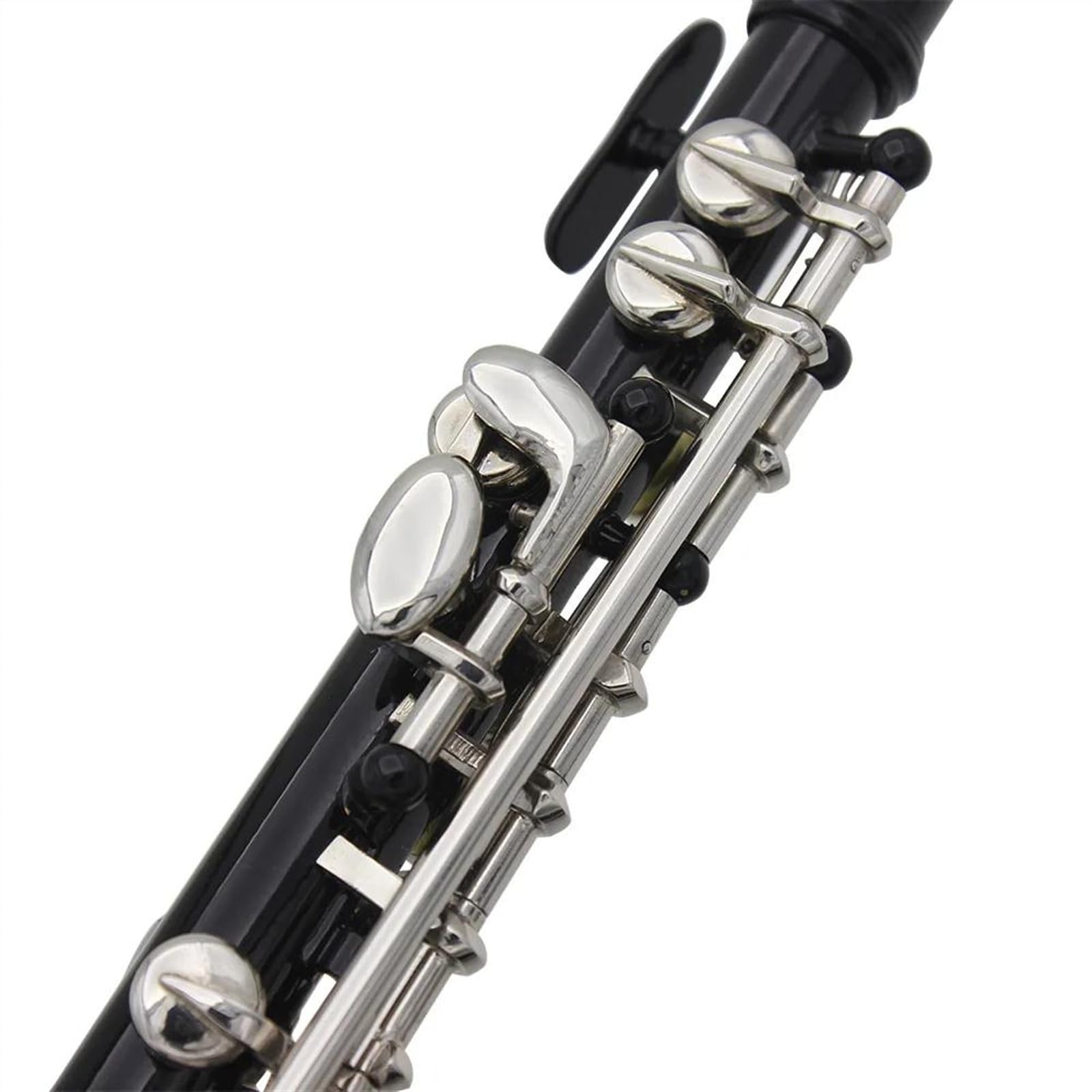 Professionale Flauto Traverso Flauto A 16 Fori Laccato Nero, Tasti In Argento, Piccolo, Cupronichel, Tono C, Flauto Di Medie Dimensioni Con Scatola