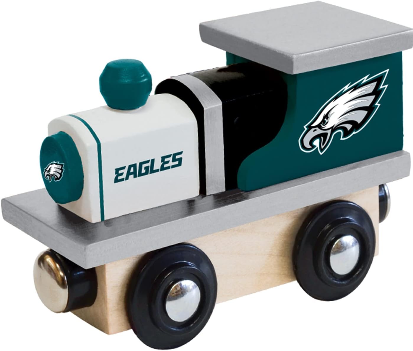 MasterPieces NFL Philadelphia Eagles Real Wood Toy Train, For Ages 3+