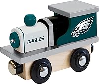 Vista 15 de MasterPieces Tren de juguete de madera real de los Denver Broncos de la NFL, para mayores de 3 años