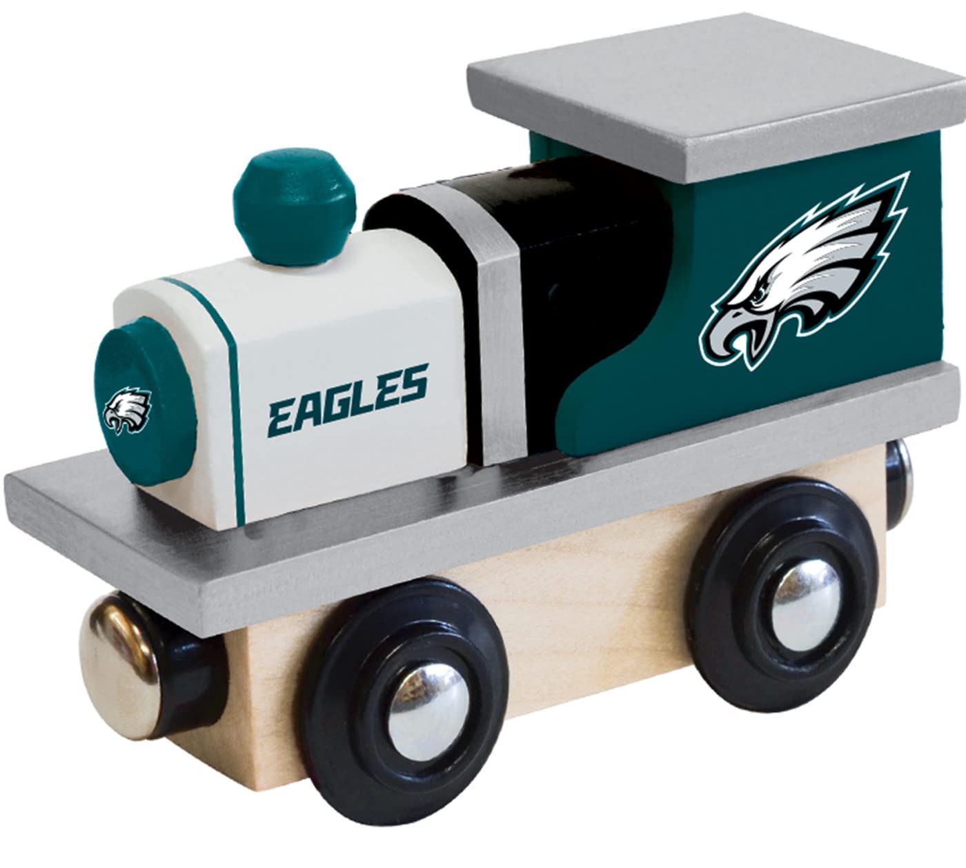 MasterPieces NFL Philadelphia Eagles Real Wood Toy Train, For Ages 3+