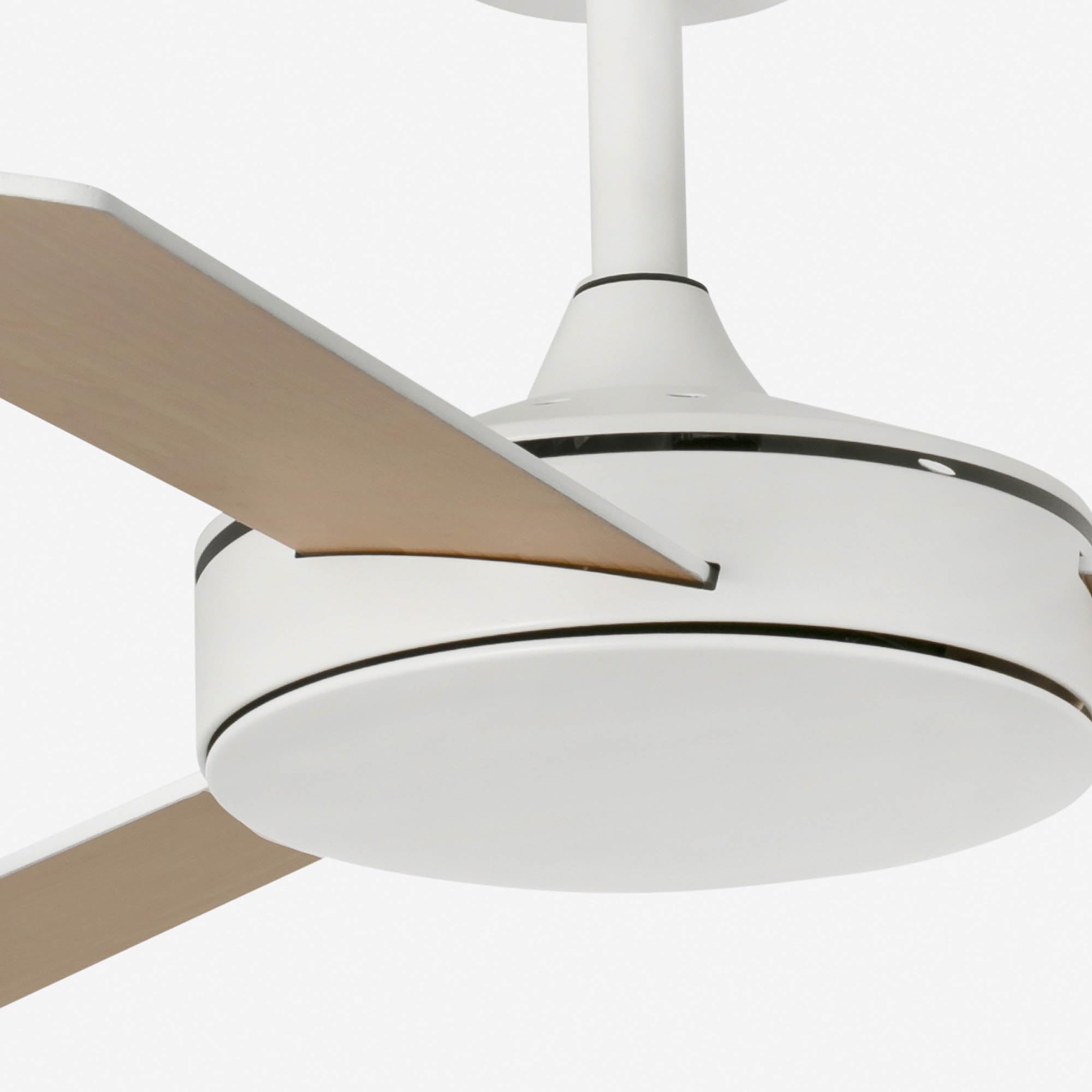 FARO BARCELONA 33603DC - MINI MALLORCA S Ventilador blanco/arce